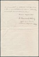 1928 Dr. Kuzsinszky Bálint (1864-1938) régész, ókortörténész, numizmatikus, muzeológus, egyetemi tan...