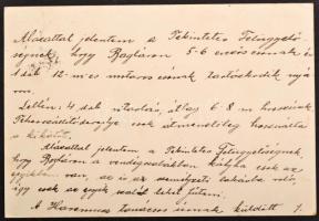 1929 Kimutatás a balatoni kikötők állapotáról + 3 db kikötőmesterek által írt levél, valamint egy új...