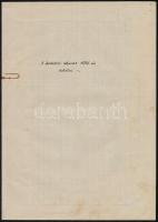 1936 A balatoni kikötök használatának rendje. Szabályzattervezet, véglegesítő és jóváhagyó aláírások...
