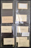 cca 1930 8 db klf névjegykártya, államtitkárok, rendőrök, csendőrök