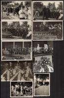 cca 1925 Temetési szertartáson készült fotók, összesen 18 db, 7x10 és 9x14 cm közötti méretben
