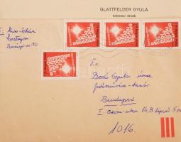 cca 1930-40 Egyházi személyek levelei, sok aláírással, főpapok is