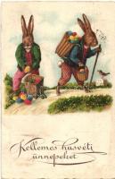 12 db régi motívumlap, főleg üdvözlőlapok, közte néhány litho / 12 per-1945 motive cards, mostly gre...