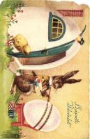 12 db régi motívumlap, főleg üdvözlőlapok, közte néhány litho / 12 per-1945 motive cards, mostly gre...