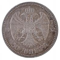 Jugoszlávia 1932. 50D Ag "I. Sándor" T:2 patina
 Yugoslavia 1932. 50 Dinara Ag "Alex...