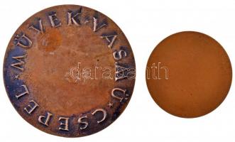 1967. Csepel Vas- és Fémművek 75 éves jubileum Br emlékplakett (60cm) + DN "Csepel Művek - Vasm...