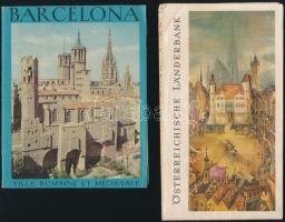 cca 1950-1960 Vegyes turistatérkép tétel, összesen 15 db, magyar és külföldi vegyesen, közte Balaton...