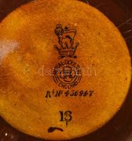 Royal Doulton mázas kerámia kiöntő, jelzett, lepattanásokkal, m: 20 cm