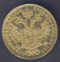 Ausztria 1865A 1D Au 3,49g T:1