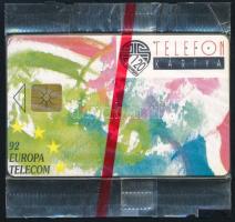 1992 Használatlan Europa Telecom telefonkártya, bontatlan csomagolásban