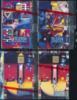 1992 K. Némethy - Vető festmények. Használatlan,  telefonkártya, bontatlan csomagolásban. 4 db különböző