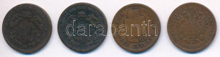 1858B 1kr Cu + 1869KB 1kr Cu + 1872KB 1kr Cu + 1885KB 1kr Cu T:2-,3 ph