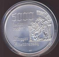 2007. 5000Ft Ag "Árpád-házi Szent Erzsébet" T:BU Csak 4000db, tanúsítvánnyal!