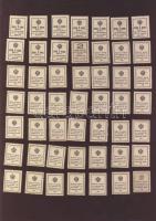 Oroszország 1915-17. 105db bélyegpénz 1k,2k,10k,15k,20k T:I,II