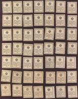 Oroszország 1915-17. 105db bélyegpénz 1k,2k,10k,15k,20k T:I,II
