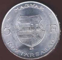 1947. 5Ft Ag "Kossuth" T:1