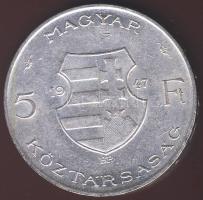 1947. 5Ft Ag "Kossuth" T:1