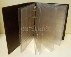 Gyűrűs berakó Hartberger típusú éremtokokhoz, 17db lappal, 204 férőhellyel