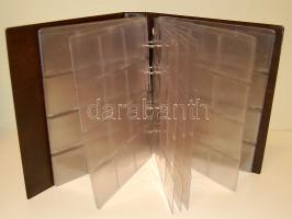 Gyűrűs berakó Hartberger típusú éremtokokhoz, 17db lappal, 204 férőhellyel