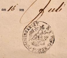 1860 Entlassungs-Certifiat. Elbocsátó bizonylat  osztrák huszárezredben szolgált magyar katona részé...