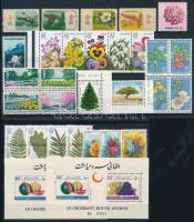 1961-1996 Flowers and fruits 6 sets + 2 blocks + 6 stamps, 1961-1996 Virág és gyümölcs motívum 6 klf sor + 2 blokk + 6 db önálló érték