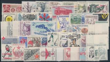 1963-1965 9 set + 7 stamps, 1963-1965 9 klf sor + 7 klf önálló érték