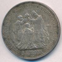 1907KB 5K Ag "Ferenc József koronázásának 40. évfordulója" T:2 kis ph., patina
Adamo K7.1