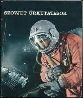 cca 1970 Szovjet űrkutatások, népszerűsítő tudományos füzet, sok színes képpel, 64 p.