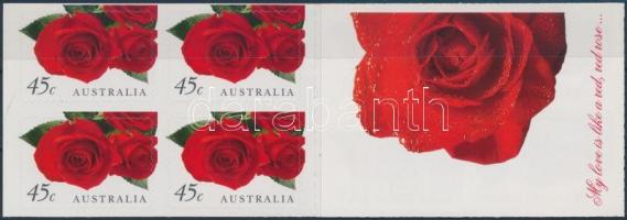 Greeting Stamp, Roses self-adhesive stampbooklet, Üdvözlőbélyeg; Rózsák öntapadós bélyegfüzet