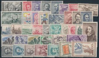 1957-1958 9 set + 3 stamps, 1957-1958 9 klf sor + 3 klf önálló érték