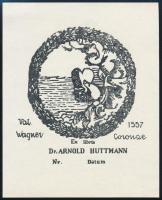10 db külföldi, nagyrészt jelzett ex libris / 10 mostyl signed ex libris bookplates. Different techn...