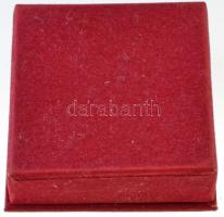 1968. "50 éves az MKP" zománcozott fém veret, eredeti díszdobozban (33mm) T:1