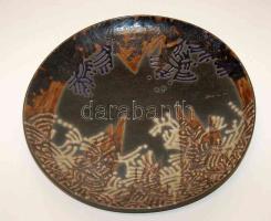 Antal András (1950- ) kerámia tál 25cm