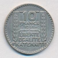 Franciaország 1931. 10Fr Ag T:2 France 1931. 10 Francs Ag C:XF