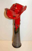 Jójárt jelzésű mázas kerámia váza 37cm