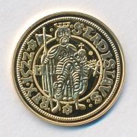 DN Magyar aranypénzek utánveretben - II. Lajos aranyforint, 1522 aranyozott Ag emlékérem tanúsítvánnyal (5,5g/0.999/25mm) T:PP