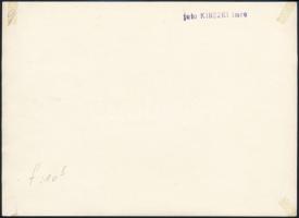 cca 1935 Kinszki Imre (1901-1945) budapesti fotóművész pecséttel jelzett, vintage fotóművészeti alko...