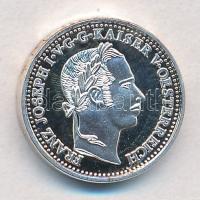 DN "Osztrák-Magyar Monarchia pénzei utánveretben - 1859V 10 Krajcár" ezüstözött Cu-Ni emlé...