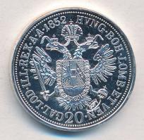 DN "Osztrák-Magyar Monarchia pénzei utánveretben - 1852C 10 Krajcár" ezüstözött Cu-Ni emlé...