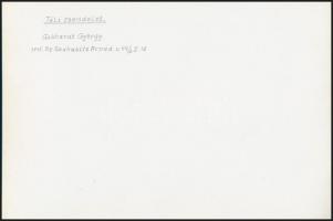 cca 1974 Itt a tél, 2 db vintage fotóművészeti alkotás Gebhardt György (1910-1993) hagyatékából, fel...