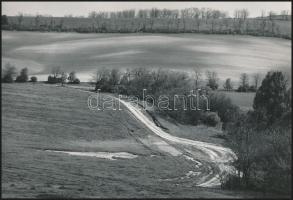 cca 1973 Tájképek, 2 db vintage fotóművészeti alkotás Gebhardt György (1910-1993) hagyatékából, az e...