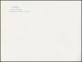 cca 1972 Gebhardt György (1910-1993) hagyatékából 2 db vintage fotóművészeti alkotás, az egyik aláír...