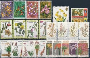 1968-1981 Flower 5 sets + 3 stamps, 1968-1981 Virág motívum 5 sor + 3 db önálló érték