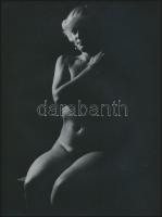 cca 1976 Szembe nézős képek, 2 db vintage fotóművészeti alkotás jelzés nélkül, Menesdorfer Lajos (19...