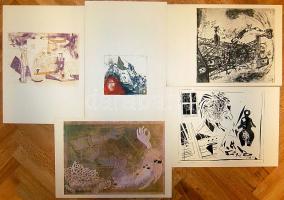 Kondor Béla (1931-1972) 13 db offszet kép sorozat 42x29cm (1 db és a borító sérült)