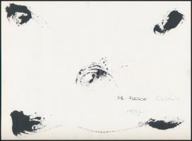 cca 1972 Flesch Bálint: Extázis, feliratozott vintage fotó, a kortárs magyar fotográfia avantgarde k...