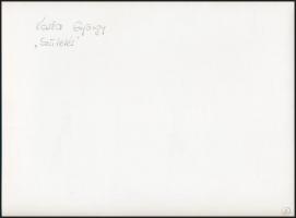 cca 1970 Kaska György: Születés, feliratozott vintage fotó, a kortárs magyar fotográfia avantgarde k...