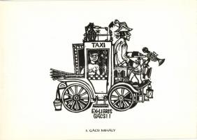 1962 12 magyar metszet 20x15cm, 500 sorszámozott példányban készült ajándék mappa benne Gross Arnold...