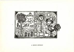 1962 12 magyar metszet 20x15cm, 500 sorszámozott példányban készült ajándék mappa benne Gross Arnold...