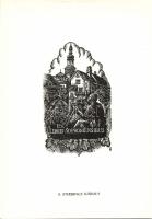 1962 12 magyar metszet 20x15cm, 500 sorszámozott példányban készült ajándék mappa benne Gross Arnold...